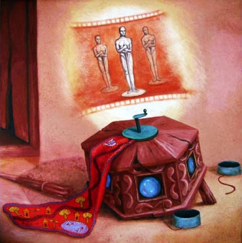 OIL ON CANVAS painting titled JOY HO