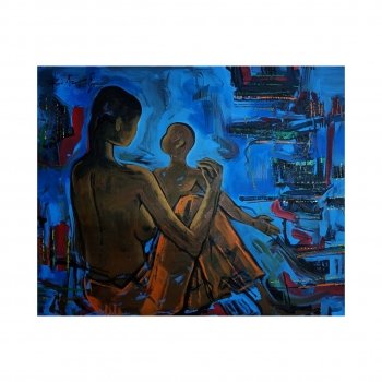 Acrylic on canvas  painting titled NEED 