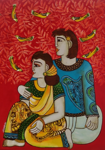 Acrylic on canvas painting titled Eternal love