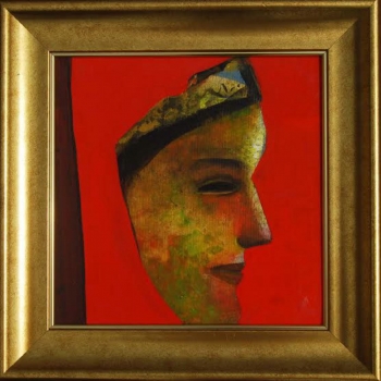 Acrylic on Canvas painting titled Portrait