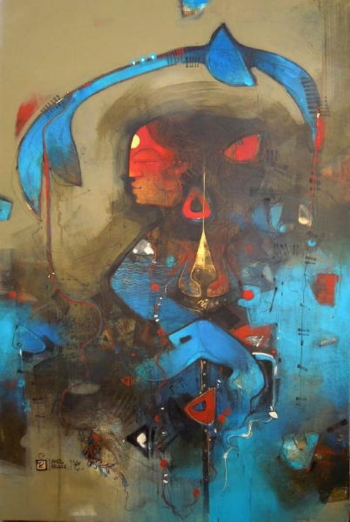 oil on canvas painting titled The Glory of Shakti